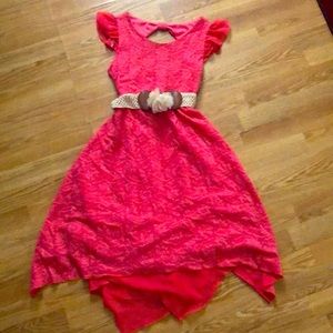 Sweetheart Rose corral colored summer dress